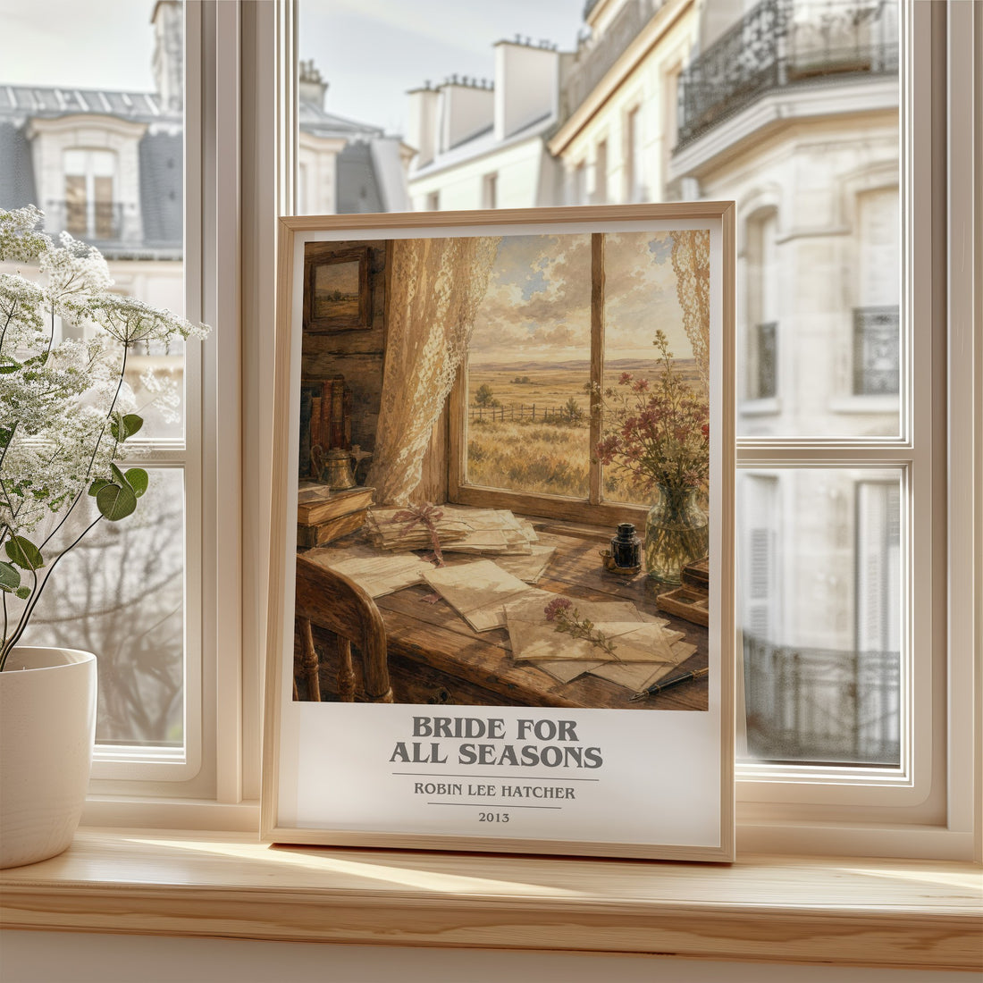 Bride for All Seasons book cover poster colour and style options – Robin Lee Hatcher book art