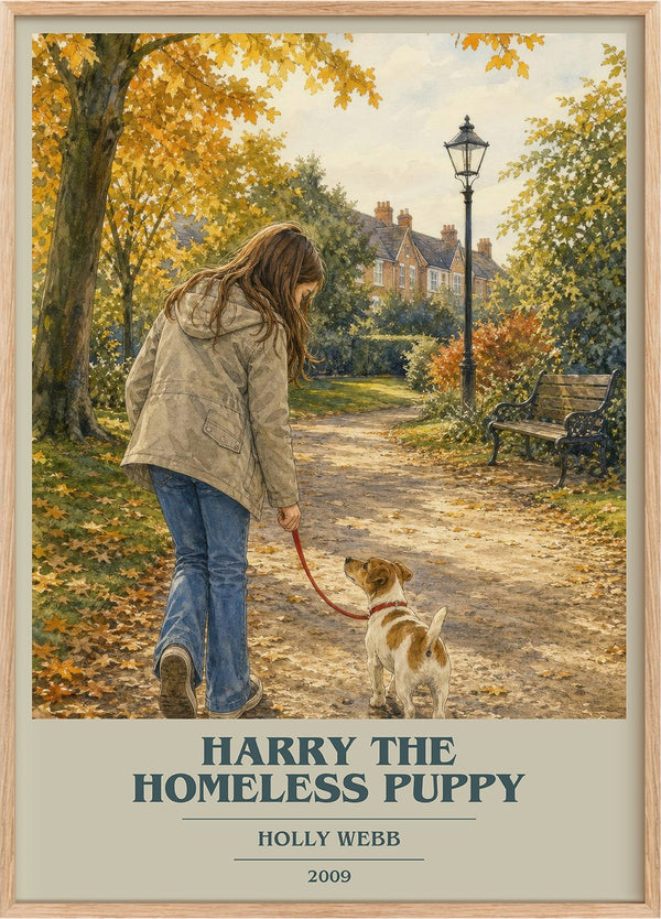 Harry the Homeless Puppy Book Cover Poster by Holly Webb