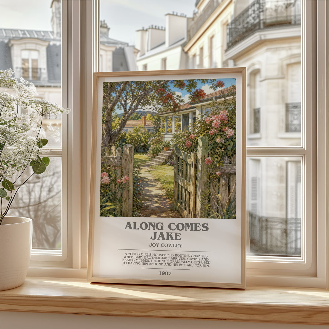 Along comes Jake bookish poster colour and style options – Joy Cowley book art