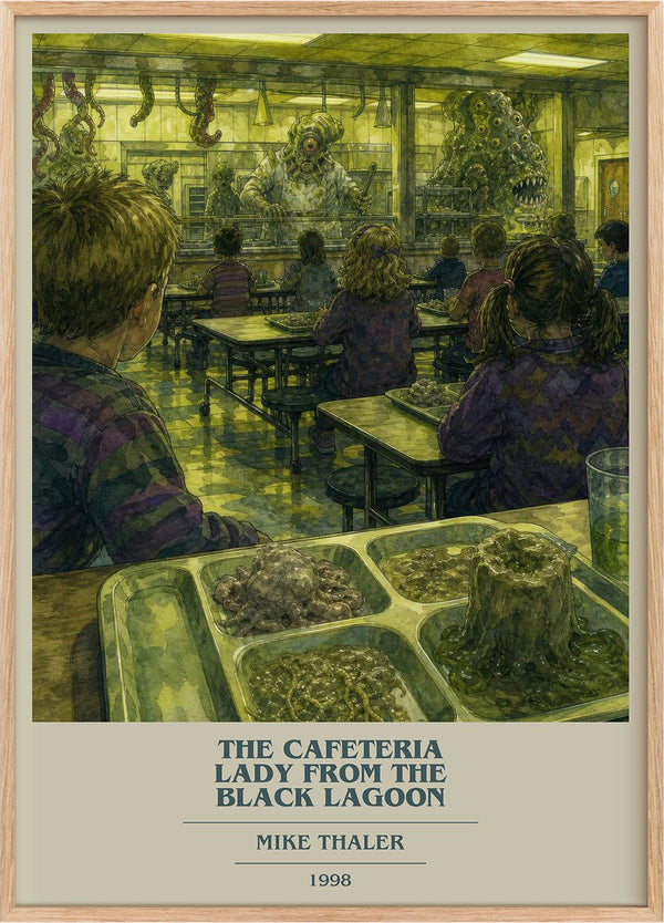 cafeteria lady from the black lagoon Book Cover Poster by Mike Thaler