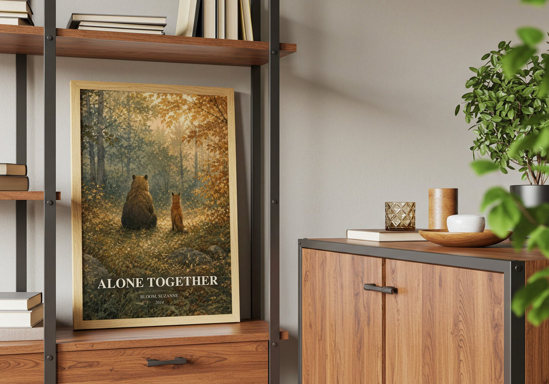 Alone together book watercolour illustration paper finish options – matte satin gloss