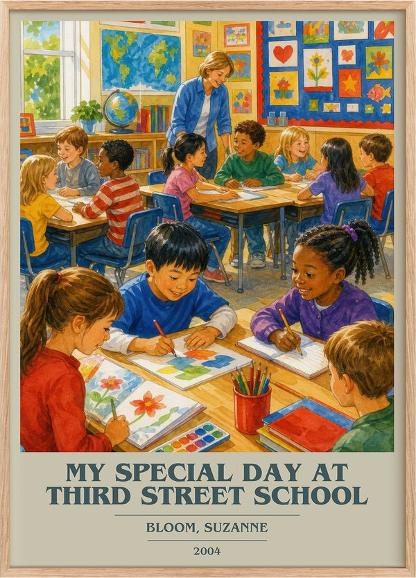 My Special Day at Third Street School Book Cover Poster by B. Suzanne
