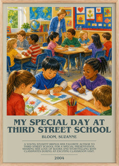 My Special Day at Third Street School Bookish Wall Art by B. Suzanne