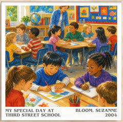 My Special Day at Third Street School Literary Art Print by B. Suzanne
