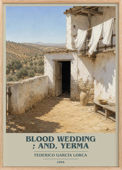 Blood wedding ; and, Yerma Book Cover Poster by Federico García Lorca