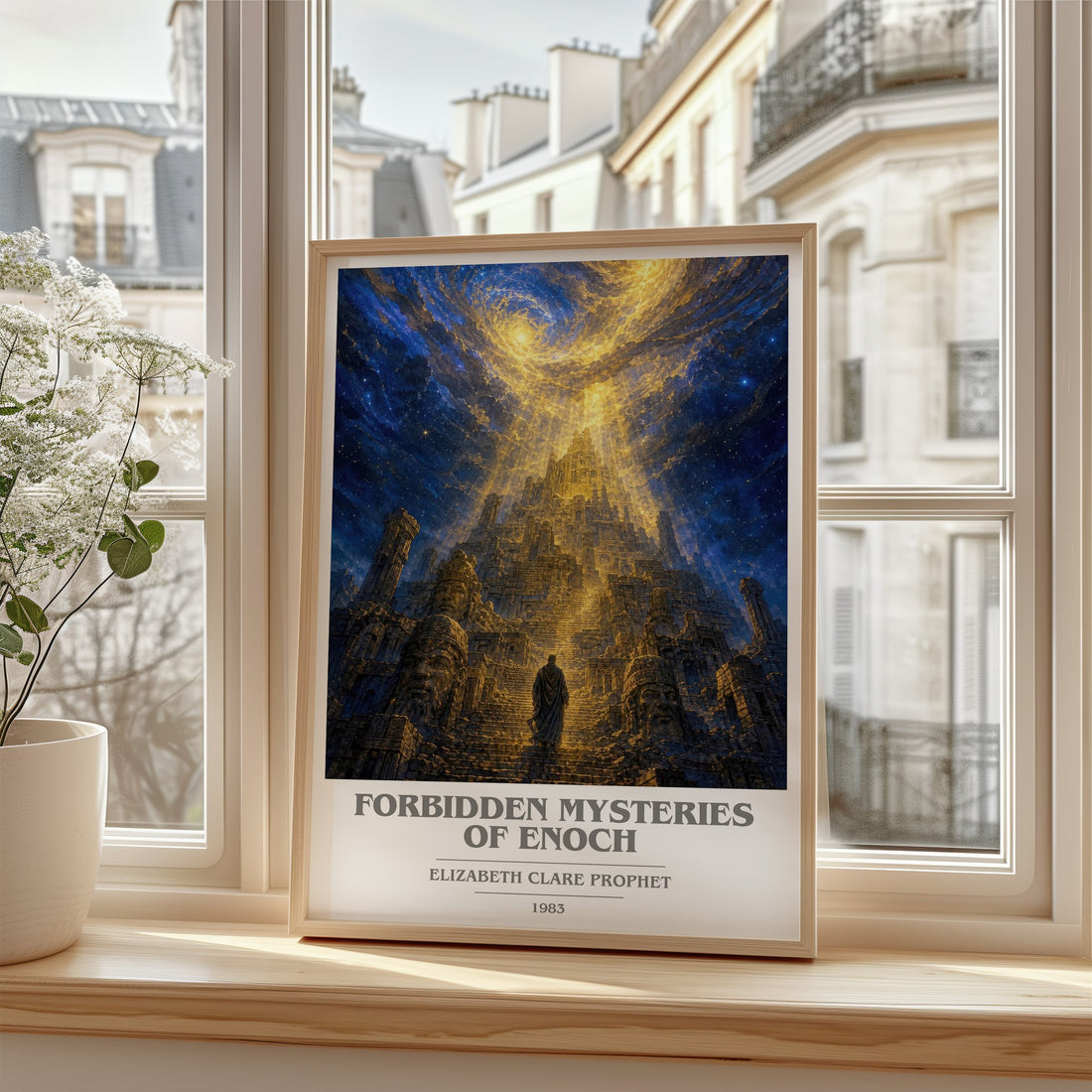 Forbidden mysteries of Enoch book cover poster colour and style options – Elizabeth Clare Prophet book art