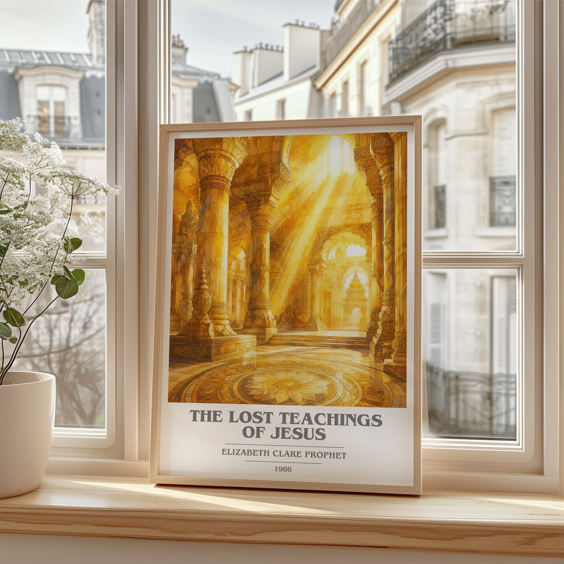 The lost teachings of Jesus book cover poster colour and style options – Elizabeth Clare Prophet book art