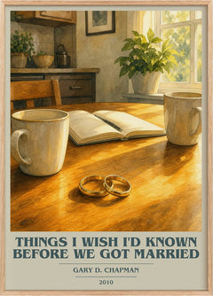 Things I wish I'd known before we got married Book Cover Poster by Gary D. Chapman
