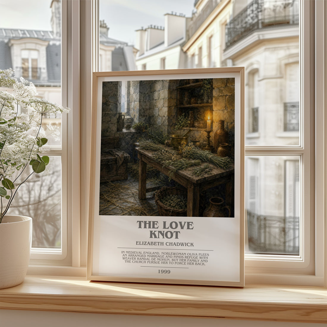 The Love Knot bookish poster colour and style options – Elizabeth Chadwick book art