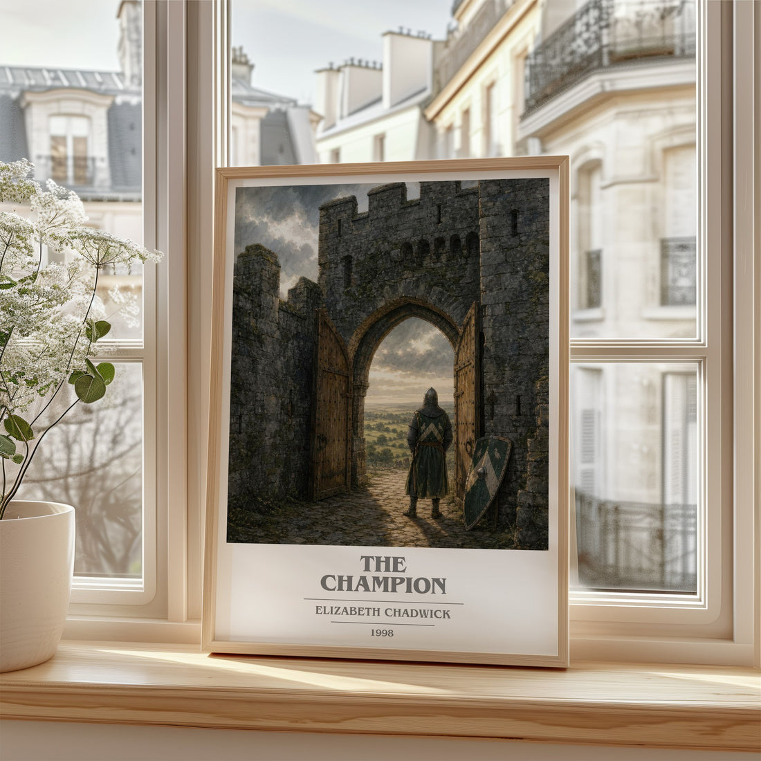 The Champion book cover poster colour and style options – Elizabeth Chadwick book art