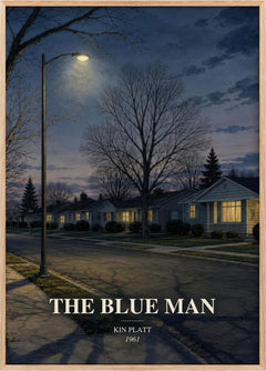 The blue man Book Watercolour Illustration by Kin Platt