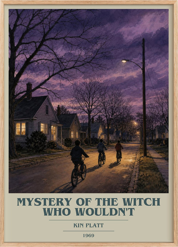 Mystery of the Witch Who Wouldn't Book Cover Poster by Kin Platt