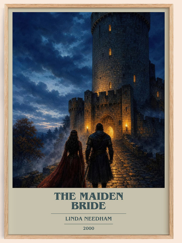 The Maiden Bride book cover book poster by Linda Needham – framed literary art print