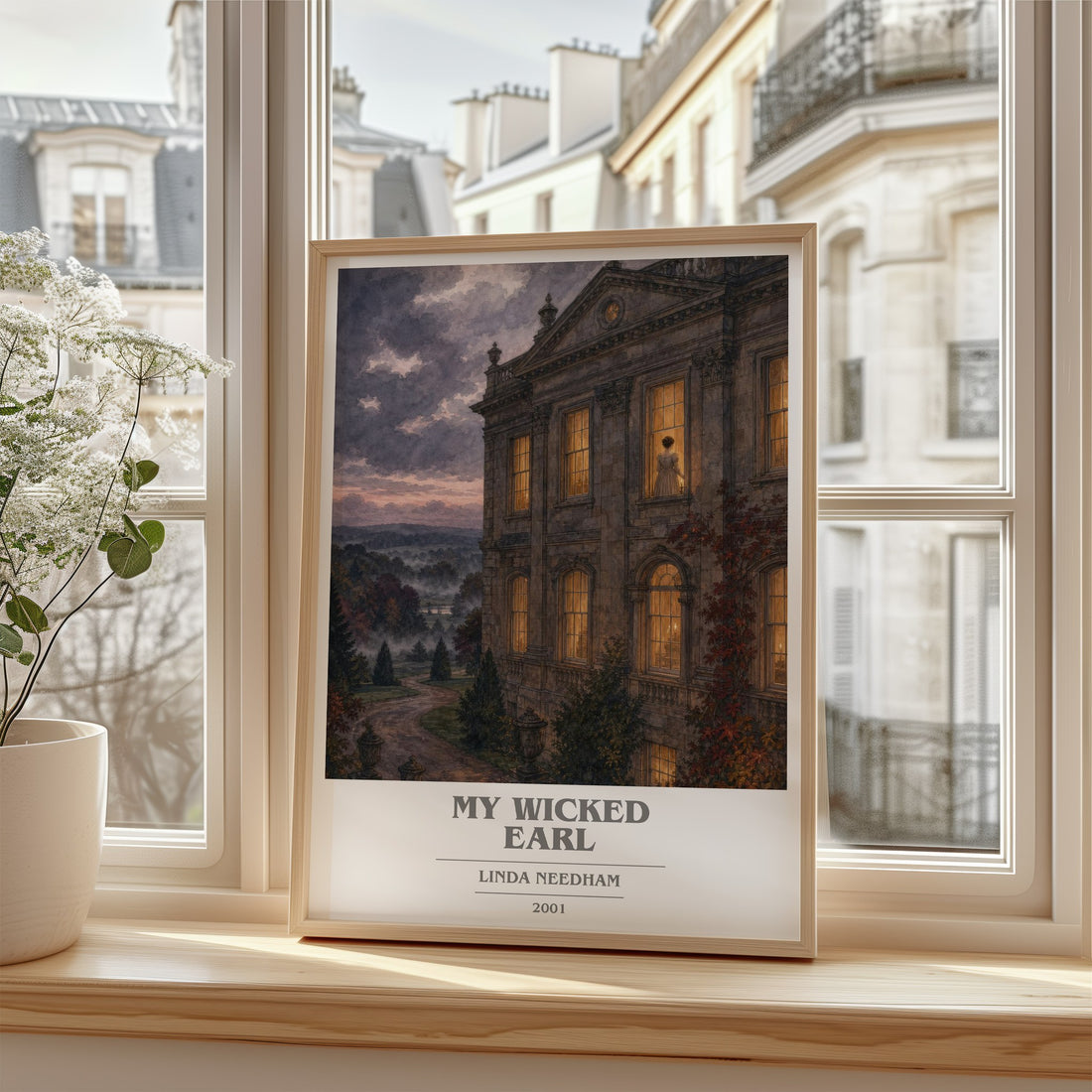 My Wicked Earl book cover poster colour and style options – Linda Needham book art