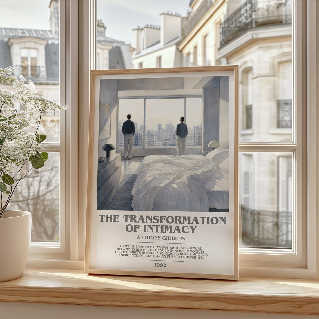 The transformation of intimacy bookish poster colour and style options – Anthony Giddens book art