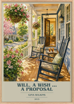 Will, a Wish ... a Proposal Book Cover Poster by Gina Wilkins