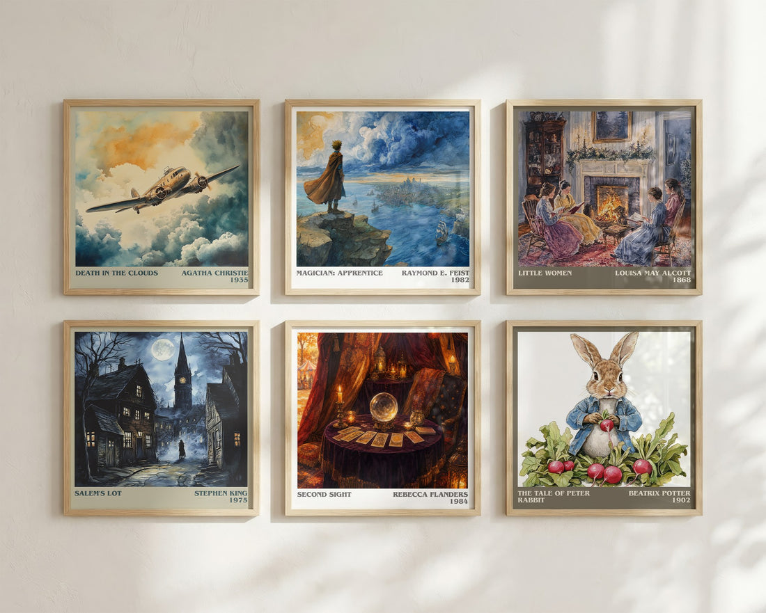 Second Sight literary art print colour and style options – Rebecca Flanders book art