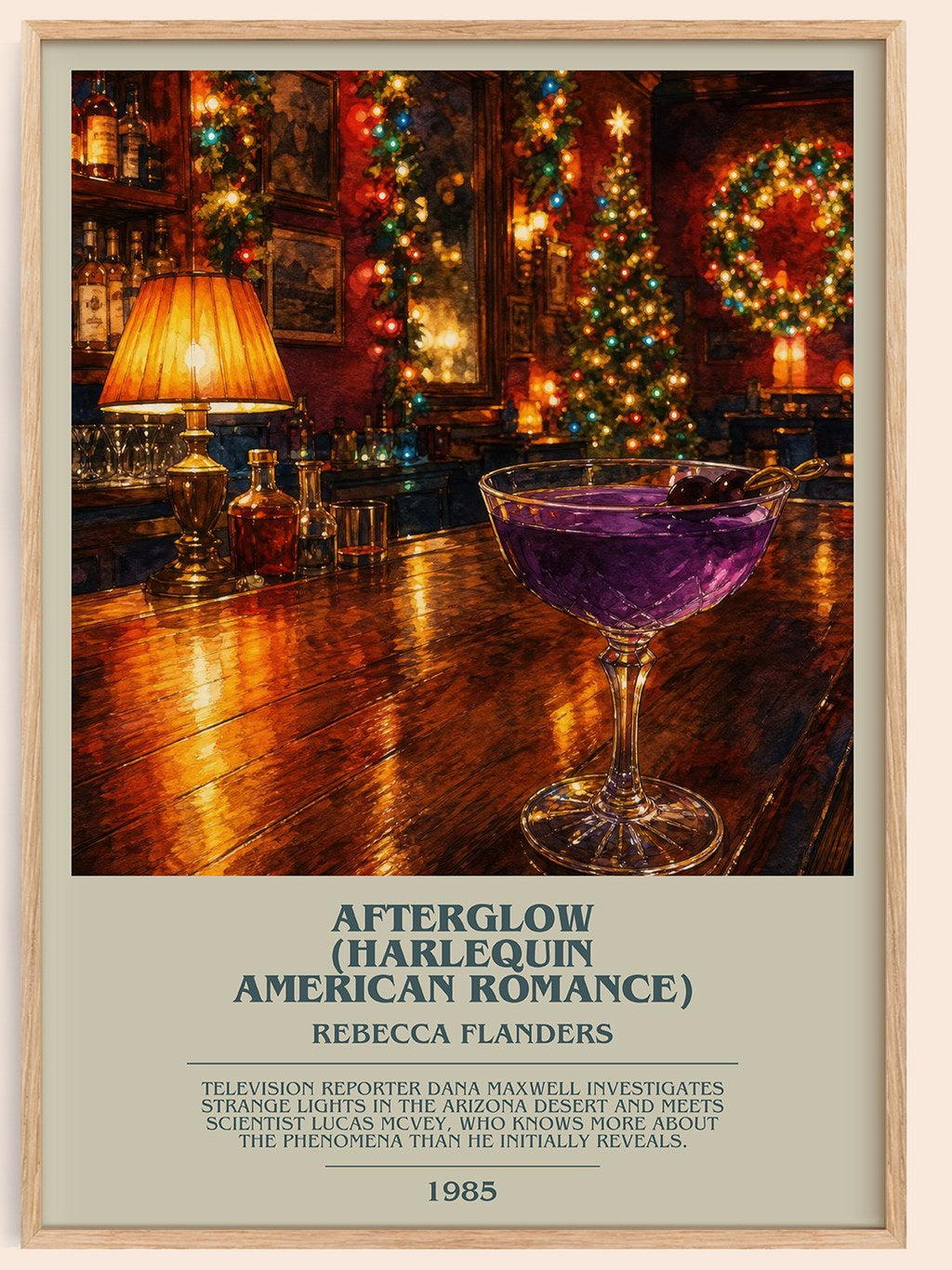 Afterglow (Harlequin American Romance) bookish book poster by Rebecca Flanders – framed literary art print