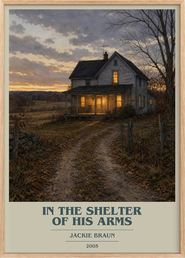 In The Shelter Of His Arms Book Cover Poster by Jackie Braun