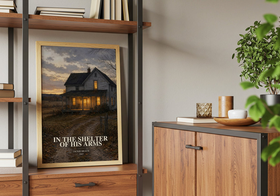 In The Shelter Of His Arms book watercolour illustration paper finish options – matte satin gloss
