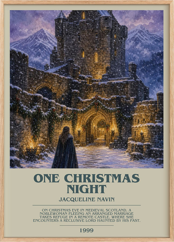 One Christmas Night Bookish Wall Art by Jacqueline Navin