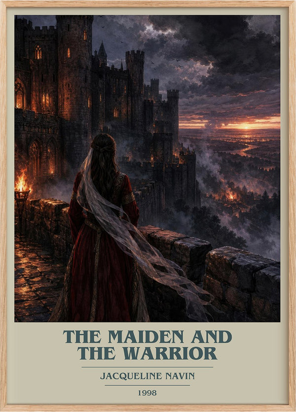 The Maiden and the Warrior Book Cover Poster by Jacqueline Navin