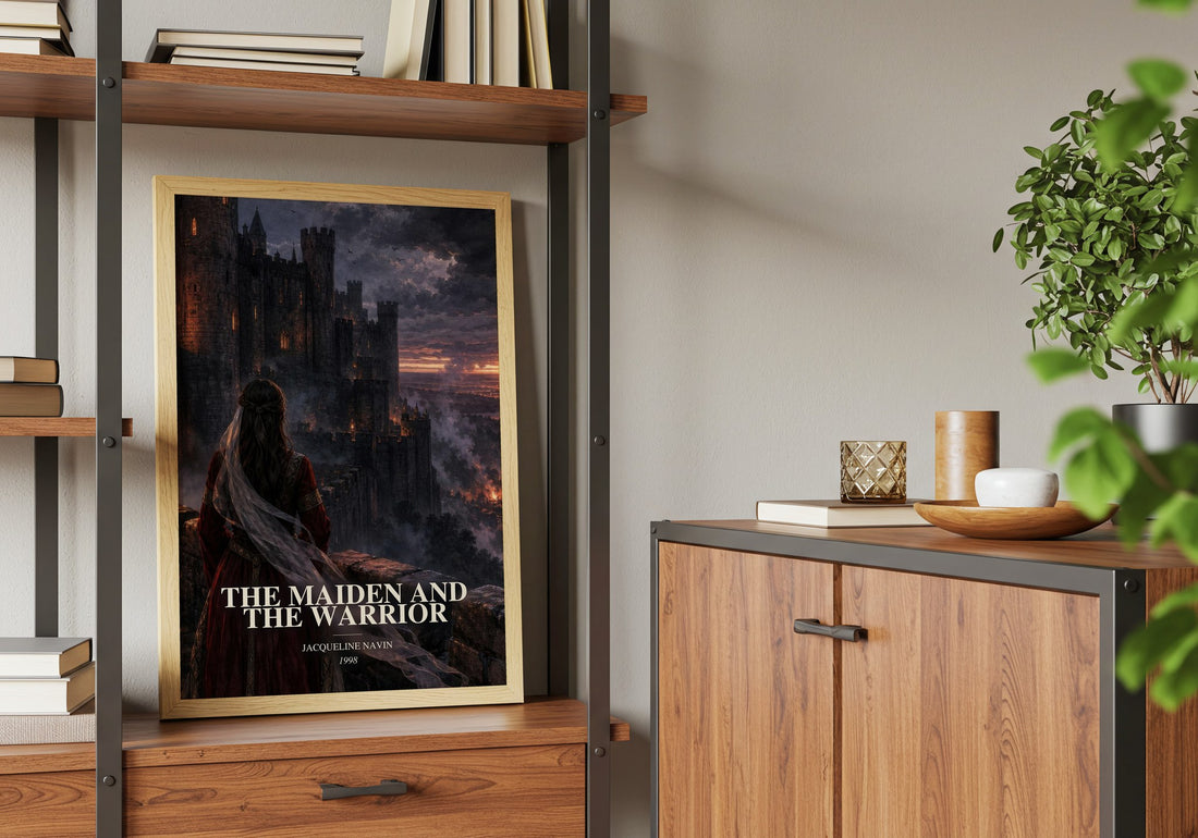 The Maiden and the Warrior book watercolour illustration paper finish options – matte satin gloss