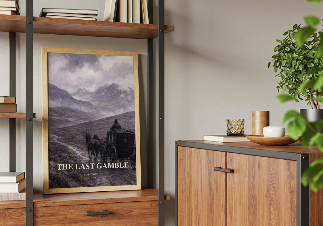 The Last Gamble book watercolour illustration paper finish options – matte satin gloss