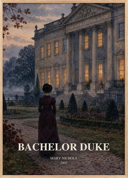 Bachelor Duke Book Watercolour Illustration by Mary Nichols