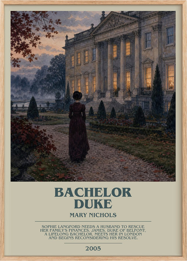 Bachelor Duke Bookish Wall Art by Mary Nichols
