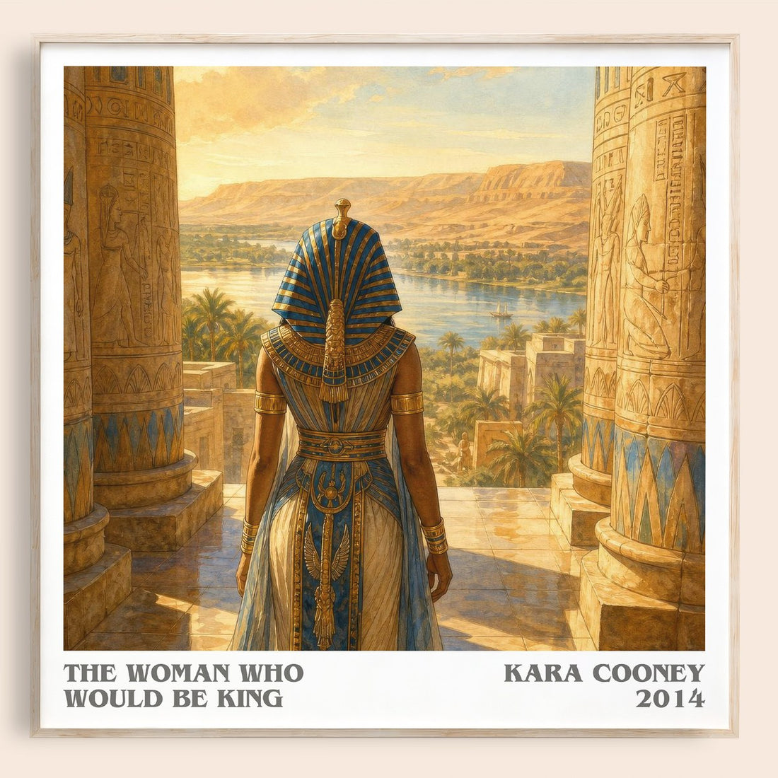 The Woman Who Would Be King literary book poster by Kara Cooney – framed literary art print