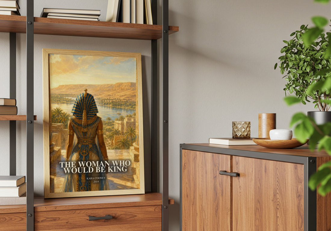 The Woman Who Would Be King book watercolour illustration paper finish options – matte satin gloss