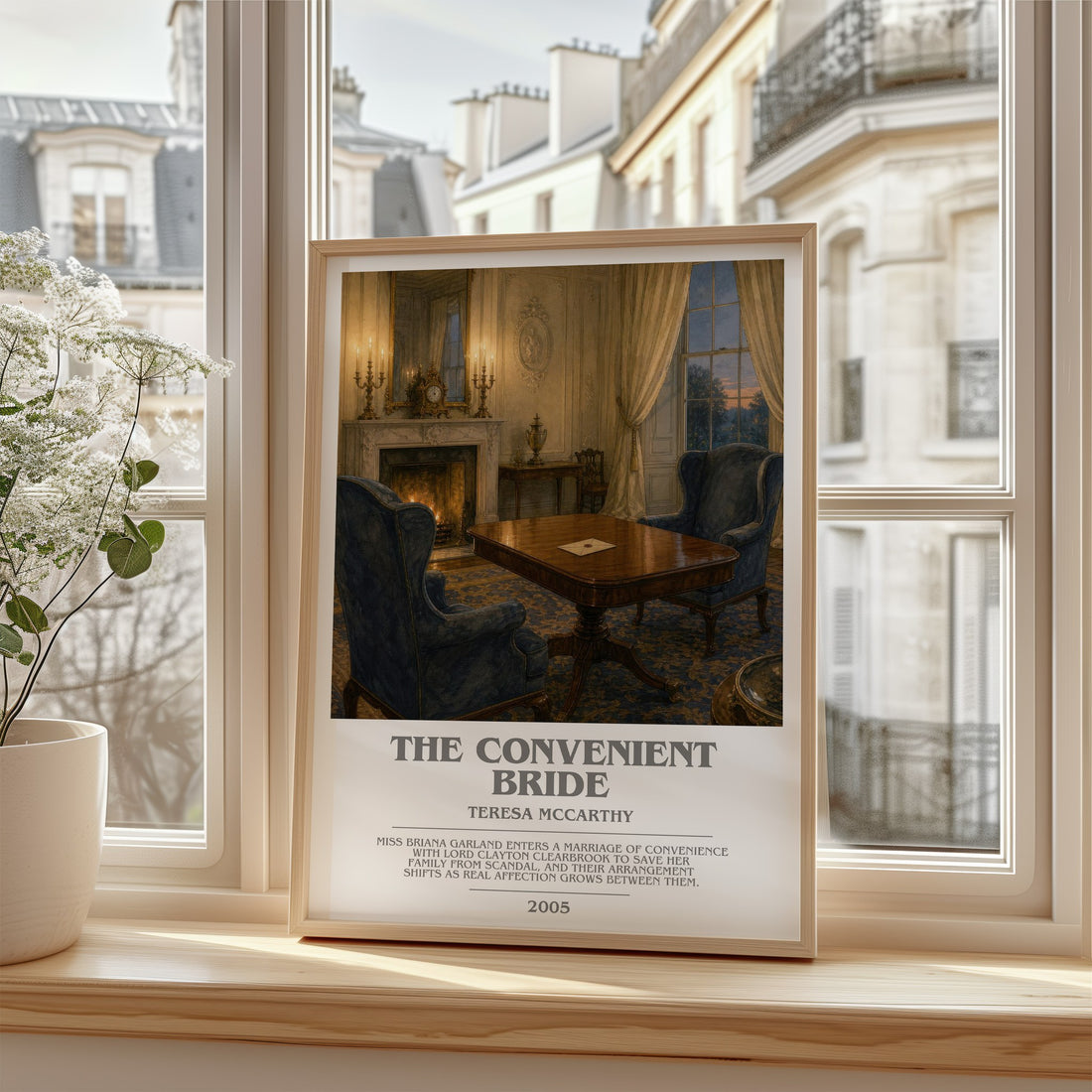 The Convenient Bride bookish poster colour and style options – Teresa McCarthy book art