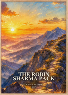 The Robin Sharma pack Book Watercolour Illustration by Robin S. Sharma