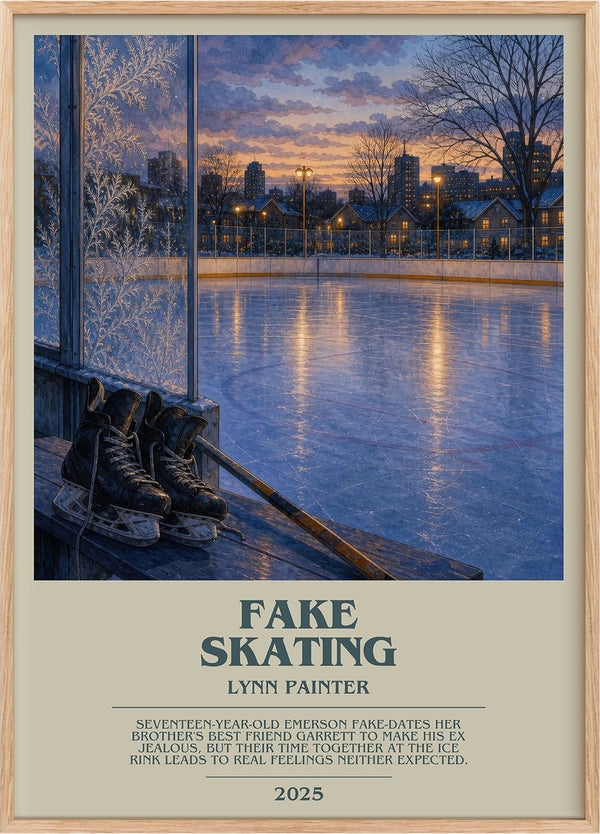 Fake Skating Bookish Wall Art by Lynn Painter