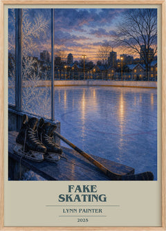 Fake Skating Book Cover Poster by Lynn Painter