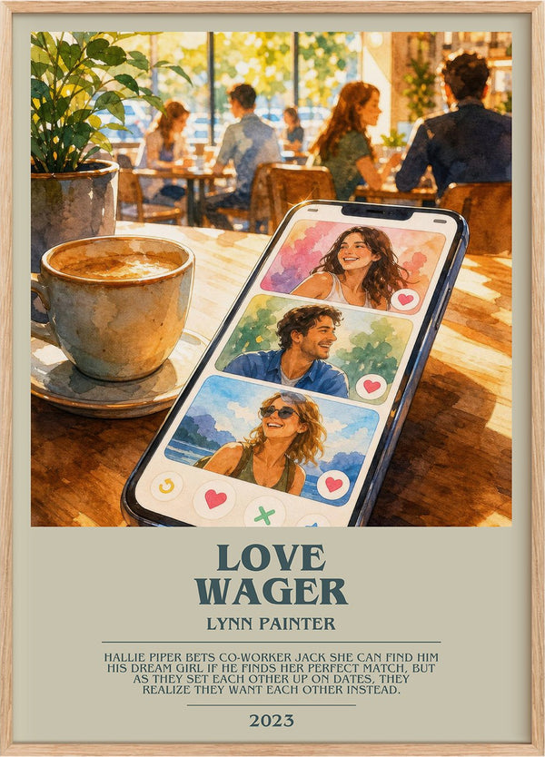 Love Wager Bookish Wall Art by Lynn Painter