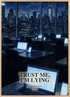 Trust Me, I'm Lying Book Watercolour Illustration by Ryan Holiday