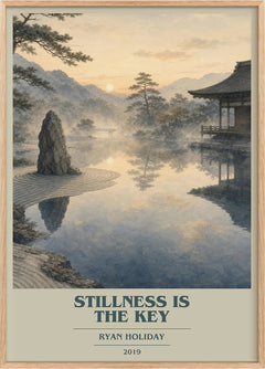 Stillness Is the Key Book Cover Poster by Ryan Holiday