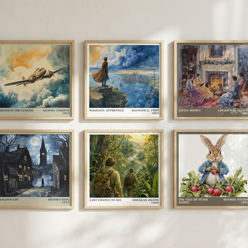 Last Chance to See literary art print colour and style options – Douglas Adams book art