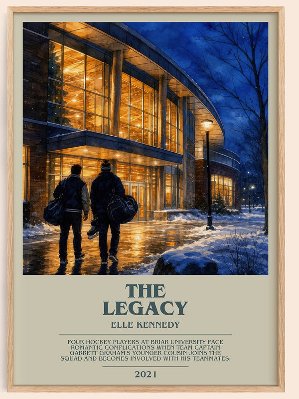 The Legacy bookish book poster by Elle Kennedy – framed literary art print