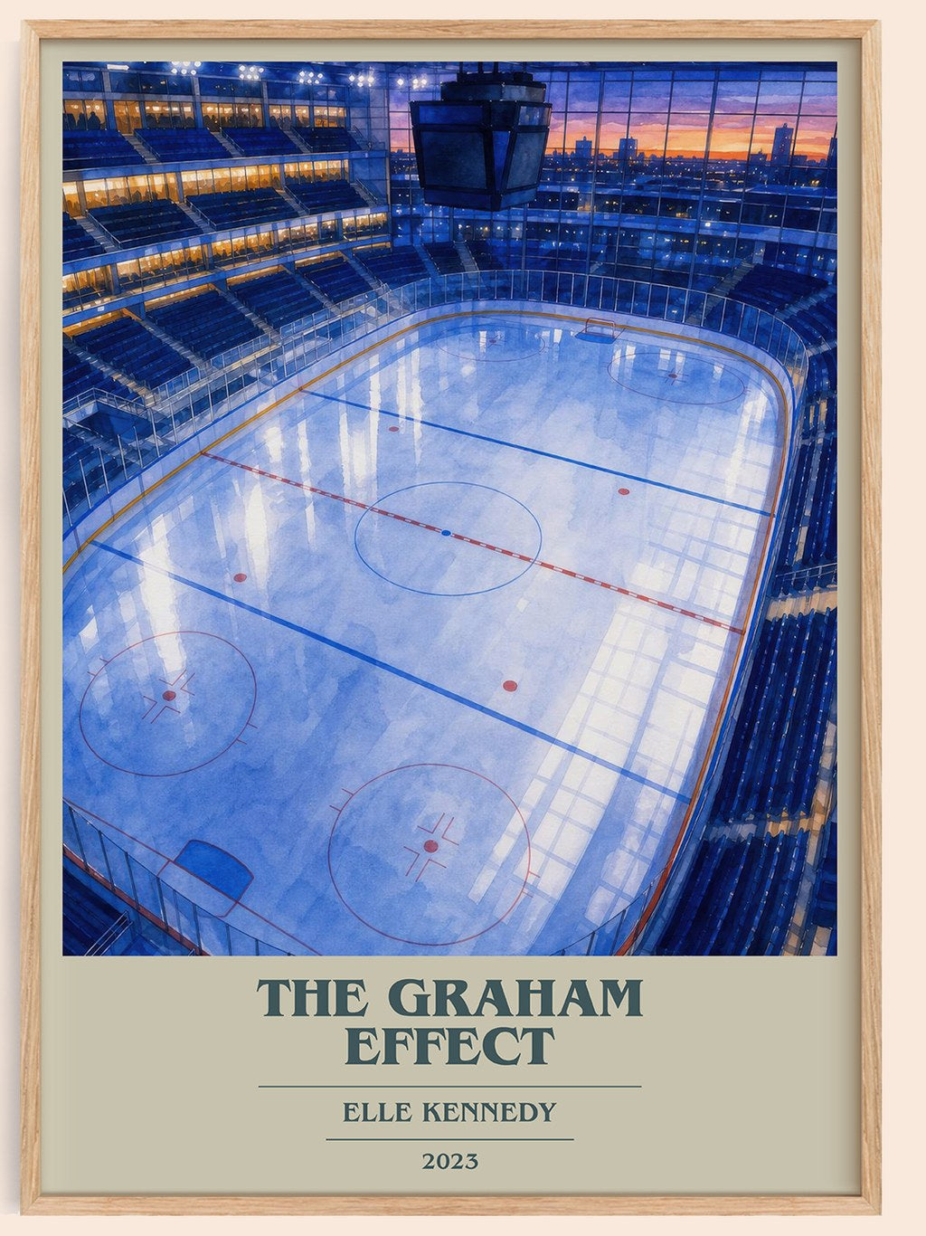 The Graham Effect book cover book poster by Elle Kennedy – framed literary art print