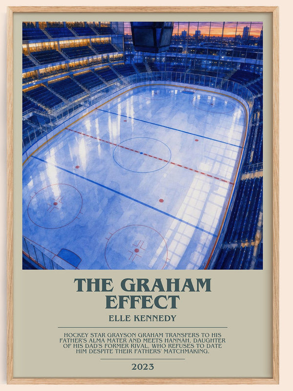 The Graham Effect bookish book poster by Elle Kennedy – framed literary art print