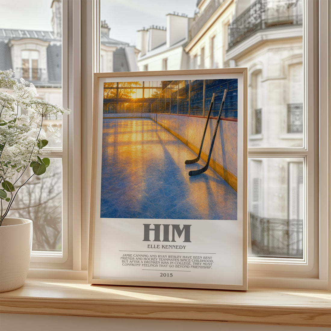 Him bookish poster colour and style options – Elle Kennedy book art (mockup)