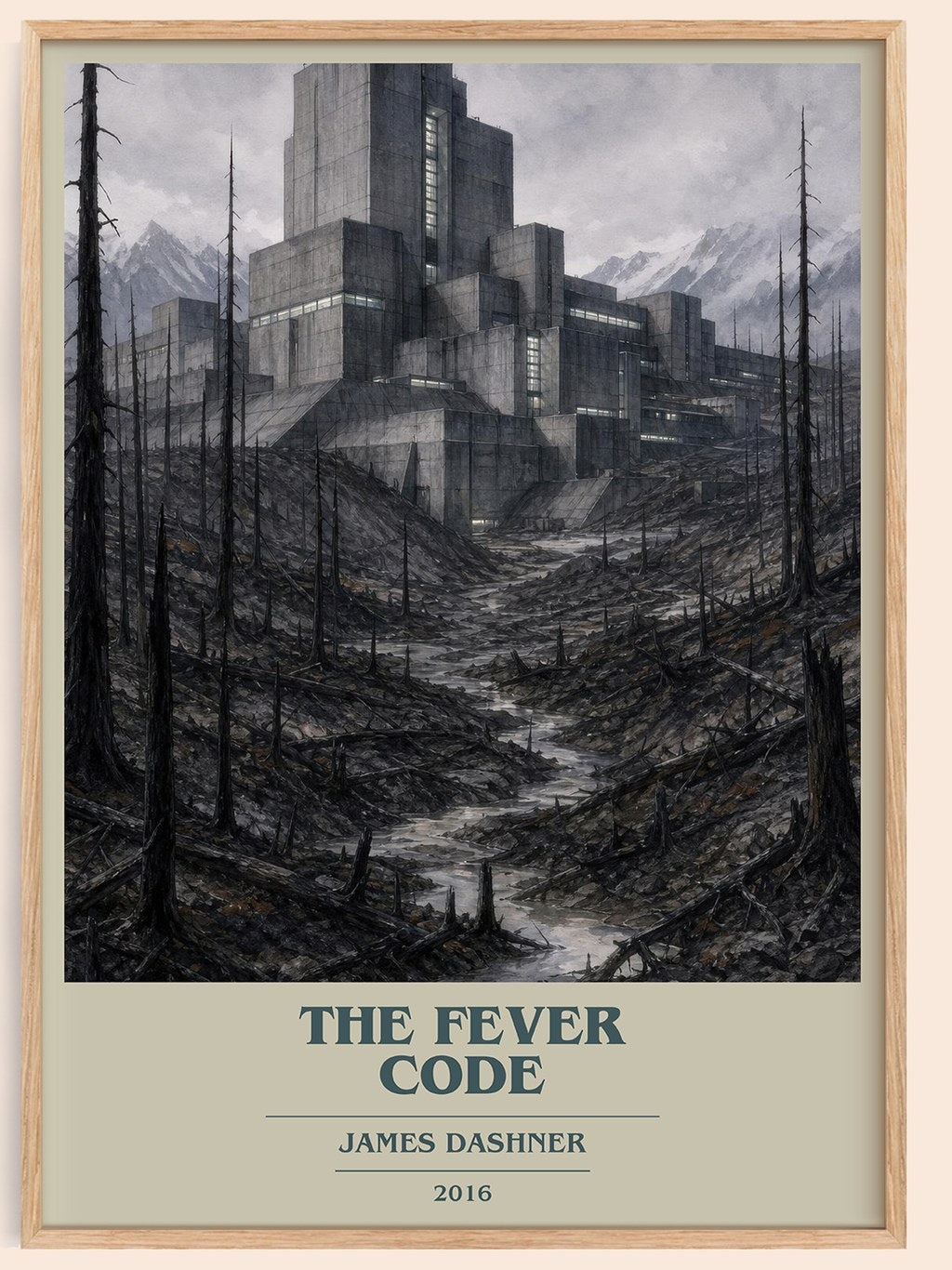 The Fever Code book cover book poster by James Dashner – framed literary art print