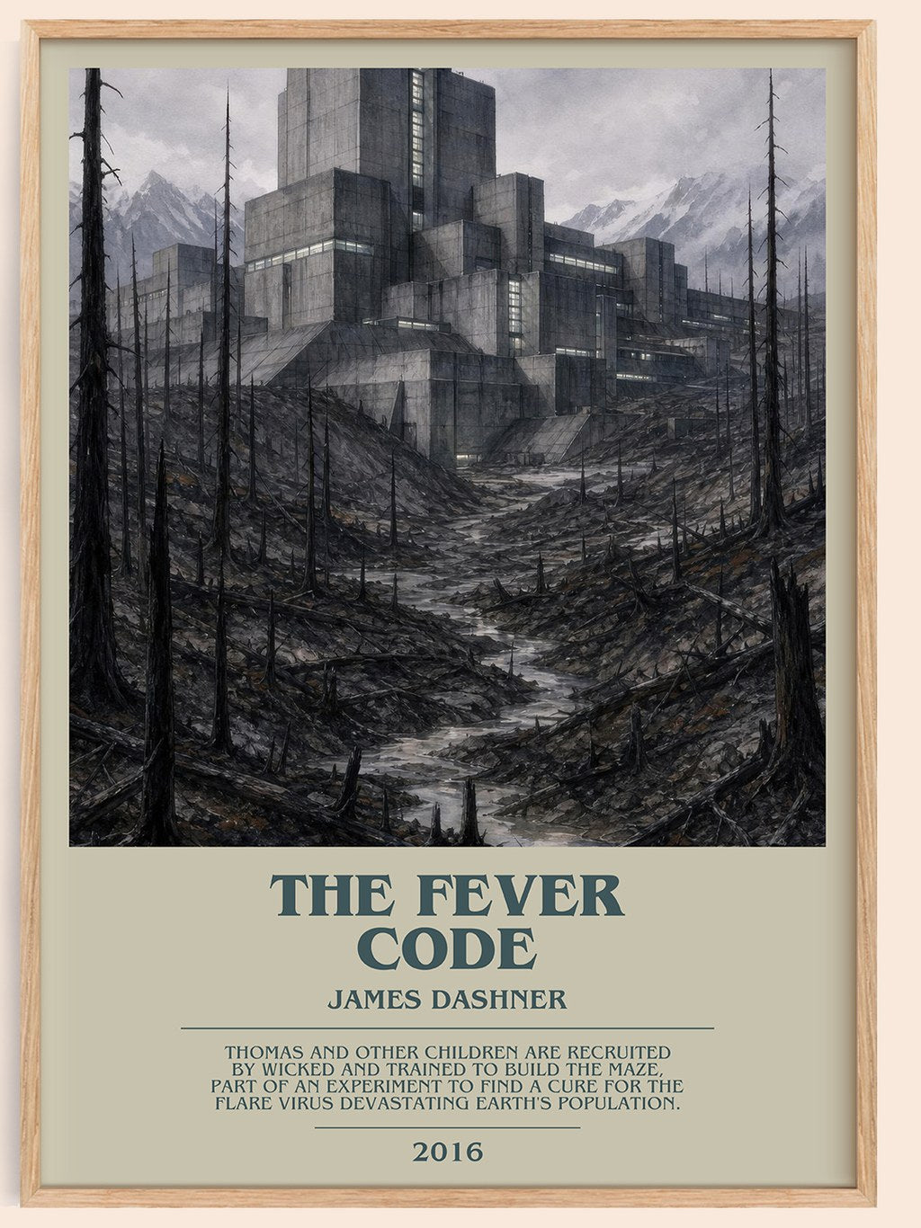 The Fever Code bookish book poster by James Dashner – framed literary art print