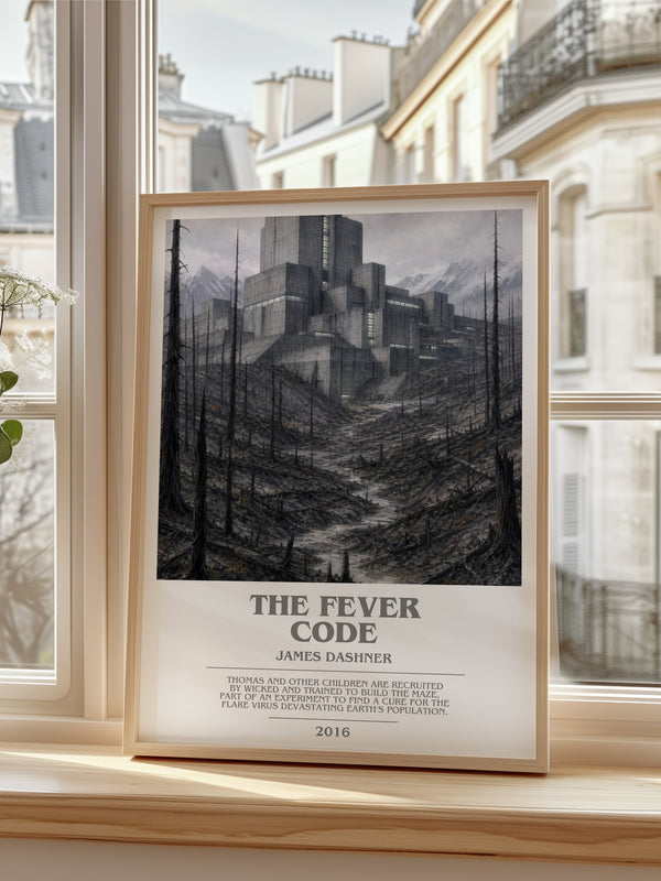 The Fever Code bookish poster colour and style options – James Dashner book art