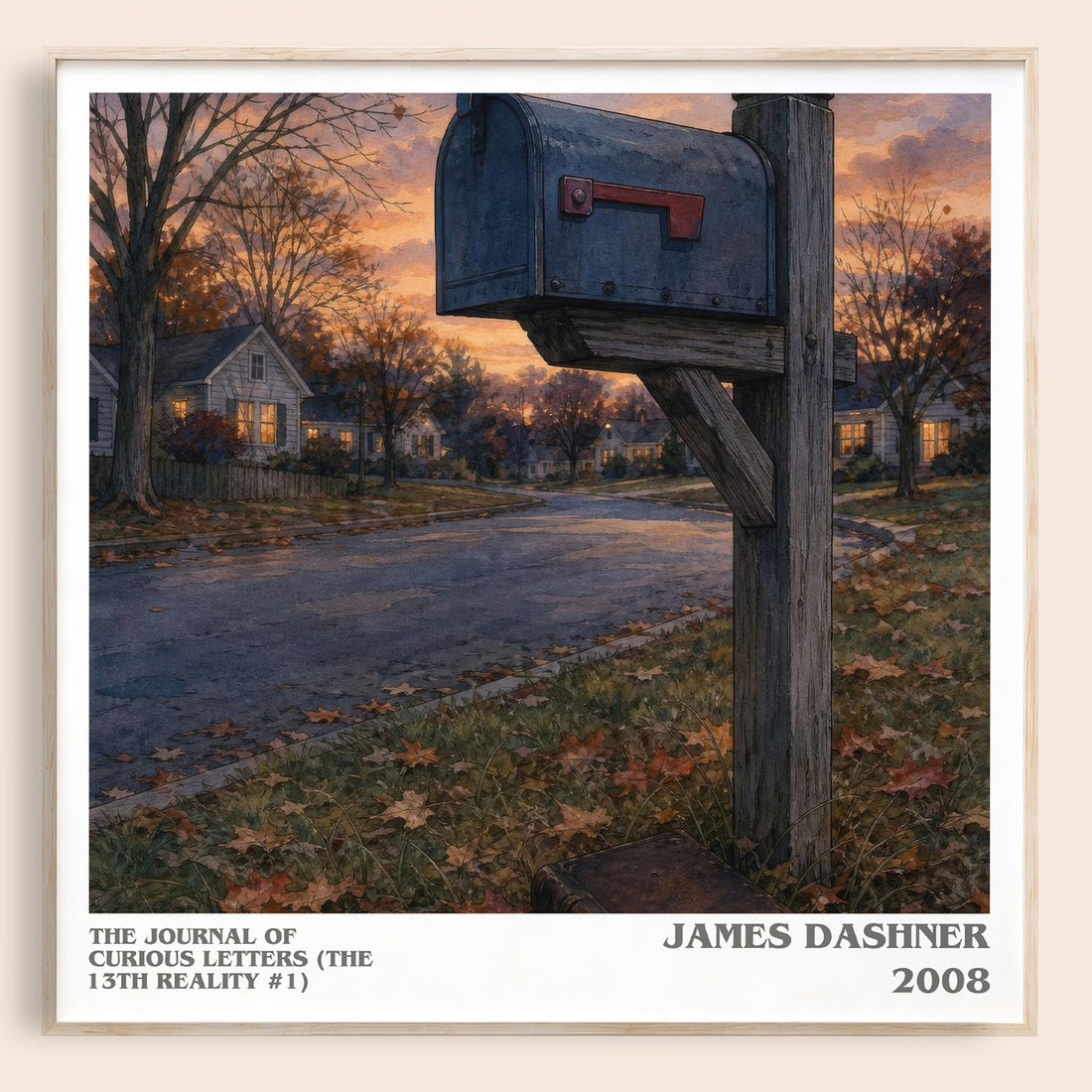 The Journal of Curious Letters (The 13th Reality #1) literary book poster by James Dashner – framed literary art print
