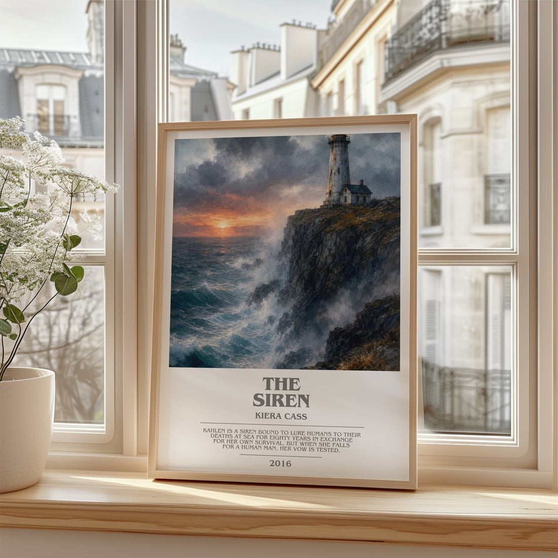 The Siren bookish poster colour and style options – Kiera Cass book art