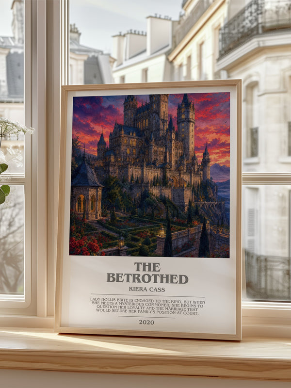 The Betrothed bookish poster colour and style options – Kiera Cass book art